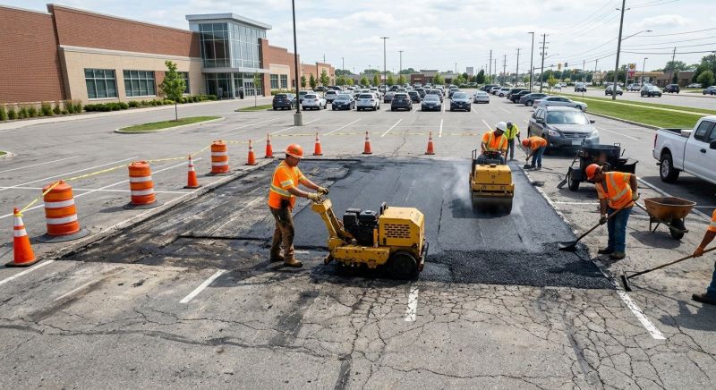 Asphalt Parking Lot Repair in Los Angeles, CA