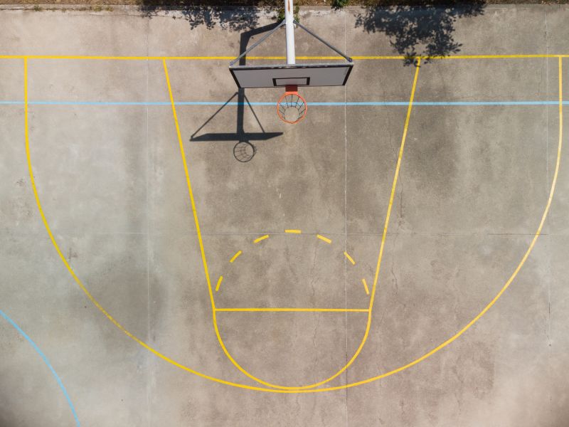 Finished Basketball Court